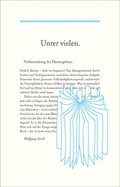 Cover: Unter vielen - Edition Krill