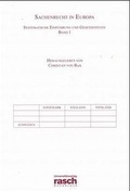 Cover: Sachenrecht in Europa - Fromm + Rasch GmbH & Co. KG