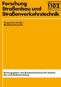 Abbildung von: Temperierte Staße - Fachverlag NW in Carl Ed. Schünemann KG