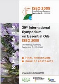 Abbildung von: 39th International Symposium on Essential Oils ISEO 2008 - Gesellschaft Dt. Chemiker