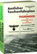 Cover: Amtlicher Taschenfahrplan f&uuml;r Th&uuml;ringen - Jahresfahrplan 1943 - Verlag Rockstuhl