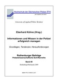 Cover: Informationen und Wissen in der Polizei erfolgreich managen - Hochschule der S&auml;chsischen Polizei (FH)