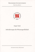 Cover: Anforderungen der Wissensgesellschaft - Universit&auml;tsverlag Hildesheim