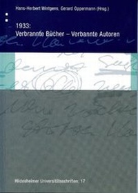 Abbildung von: 1933: Verbrannte Bücher - Verbannte Autoren - Universitätsverlag Hildesheim