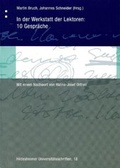 Cover: In der Werkstatt der Lektoren: 10 Gespr&auml;che - Universit&auml;tsverlag Hildesheim