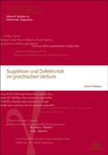 Cover: Suppletion und Defektivit&auml;t im griechischen Verbum - Buske, H