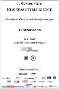 Enlarge image Cover: 4. Symposium Business Intelligence - Steinbeis-Edition