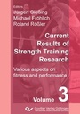 Cover: Current Results of Strength Training Research - Cuvillier Verlag