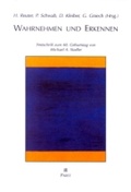 Cover: Wahrnehmen und Erkennen - Pabst Science Publishers