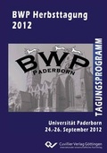 Cover: BWP Herbsttagung 2012 - Cuvillier Verlag