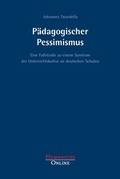 Cover: P&auml;dagogischer Pessimismus - Humanities Online
