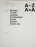 Cover: A-Z A=A (s. Identit&auml;t) - Spector Books