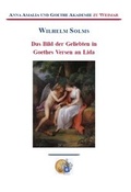 Cover: Das Bild der Geliebten in Goethes Versen an Lida - Dr. Antje Denkena u. Dr. Franco Zizzo