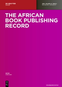 Abbildung von: The African Book Publishing Record - De Gruyter Saur