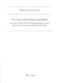Bild: Der Operationalisierungseffekt - Pabst Science Publishers
