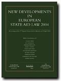 Cover: New Developments in European State Aid Law 2004 - Lexxion Verlagsgesellschaft
