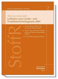 Bild: Leitfaden zum Geräte- und Produktsicherheitsgesetz 2004 - Lexxion Verlagsgesellschaft