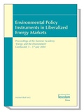 Bild: Environmental Policy Instruments in Liberalized Energy Markets - Lexxion Verlagsgesellschaft