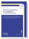 Cover: Mitwirkungshandlungen des Auftraggebers im VOB/B-Bauvertrag - Lexxion Verlagsgesellschaft