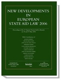 Bild: New Developments in European State Aid Law 2006 - Lexxion Verlagsgesellschaft
