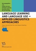 Cover: Language Learning and Language Use - Applied Linguistics Approaches - Universit&auml;tsverlag Rhein-Ruhr