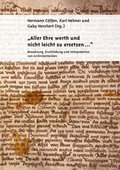 Cover: "Aller Ehre werth und nicht leicht zu ersetzen..." - Universit&auml;tsverlag Rhein-Ruhr