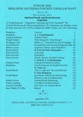 Cover: Forum der Berliner Mathematischen Gesellschaft / Gerhard Preu&szlig; und Ernst Zermelo; Festkolloquium: Allgemeine Topologie und Felix Hausdorff ... - Berliner Mathematische Gesellschaft e.V. c/oFreie Universit&auml;t Berlin Sekretariat Prof. Polthier