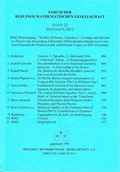 Cover: Forum der Berliner Mathematischen Gesellschaft / Fraktionale Differentialgleichungen bzgl. Wellen Diffusion, Turbulenz und eine neue Kennzahl der Fluidmechanik - Berliner Mathematische Gesellschaft e.V. c/oFreie Universit&auml;t Berlin Sekretariat Prof. Polthier