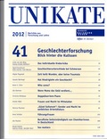 Cover: Unikate 41: Geschlechterforschung - Universit&auml;t Duisburg - Essen SSC