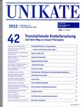 Cover: Unikate 42: Translationale Krebsforschung - Universit&auml;t Duisburg - Essen SSC