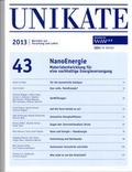 Cover: Unikate 43: NanoEnergie - Universit&auml;t Duisburg - Essen SSC