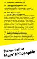 Cover: Marx' Philosophie - b-books