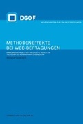 Cover: Methodeneffekte bei Web-Befragungen - Herbert von Halem Verlag