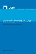 Cover: Die Online-Inhaltsanalyse - Herbert von Halem Verlag