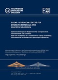 Cover: ECEMP - European Centre for Emerging Meterials and Processes Dresden - Wissenschaftliche Scripten