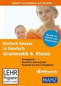 Cover: Einfach besser lernen - Fit in Deutsch: Grammatik 6. Klasse (Windows 10 / 8 / 7 / Vista / XP) - KHSweb