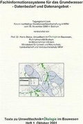 Cover: Fachinformationssysteme f&uuml;r das Grundwasser - Datenbedarf und Datenangebot - Bochumer Universit&auml;tsverlag Westdeutscher Universit&auml;tsverlag