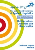 Cover: Aila 2008 - The 15th World Congress of Applied Linguistics. Multilingualism: Challenges and Opportunities - Universit&auml;tsverlag Rhein-Ruhr
