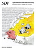 Cover: SDV. Sprache und Datenverarbeitung. - Universit&auml;tsverlag Rhein-Ruhr