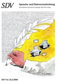 Cover: SDV. Sprache und Datenverarbeitung. - Universit&auml;tsverlag Rhein-Ruhr