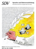 Cover: SDV. Sprache und Datenverarbeitung - Universit&auml;tsverlag Rhein-Ruhr