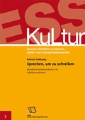 Cover: Sprechen, um zu schreiben - Universit&auml;tsverlag Rhein-Ruhr
