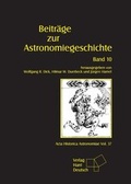 Cover: Beitr&auml;ge zur Astronomiegeschichte - AVA