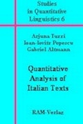 Cover: Quantitative Anlaysis of Italian Texts - RAM-Verlag