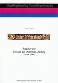 Cover: Register zur Beilage der Ostfriesen-Zeitung 1949-2009 - Upstalsboom-Gesellschaft