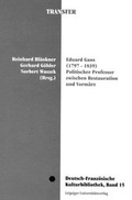 Cover: Eduard Gans (1797-1839) - Leipziger Uni-Vlg
