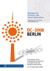 Enlarge image Cover: Metadata for semantic and social applications - Universitätsverlag Göttingen