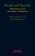 Cover: Musik und Sprache - Velbr&uuml;ck