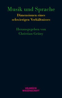 Enlarge image Cover: Musik und Sprache - Velbrück