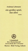 Cover: ein gro&szlig;es spiel, das alles - Marien-Blatt